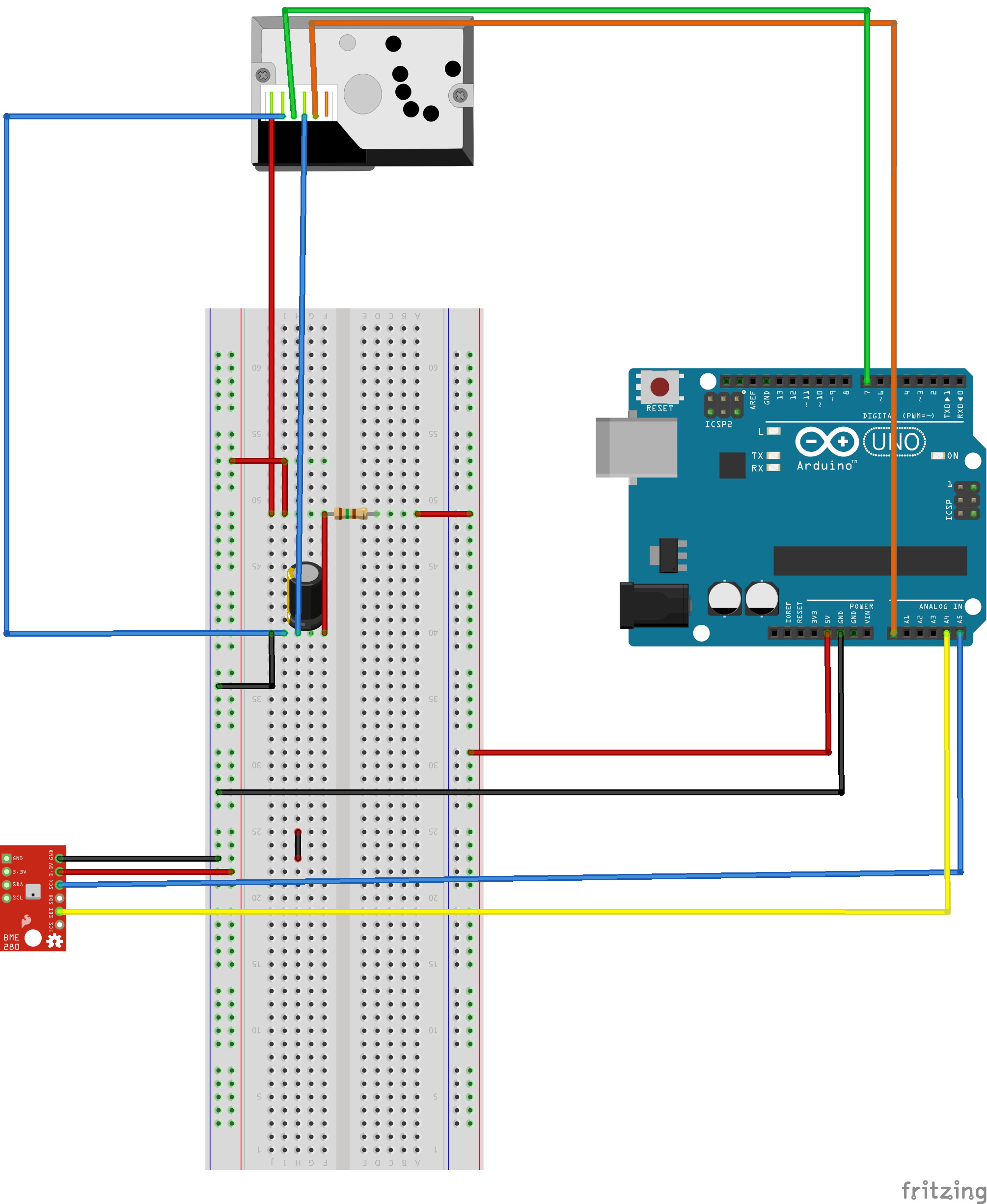 Wire diagram of air sensor