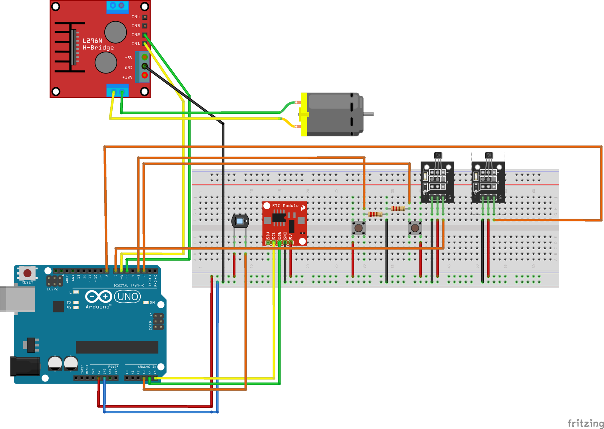 schematic of door electronics